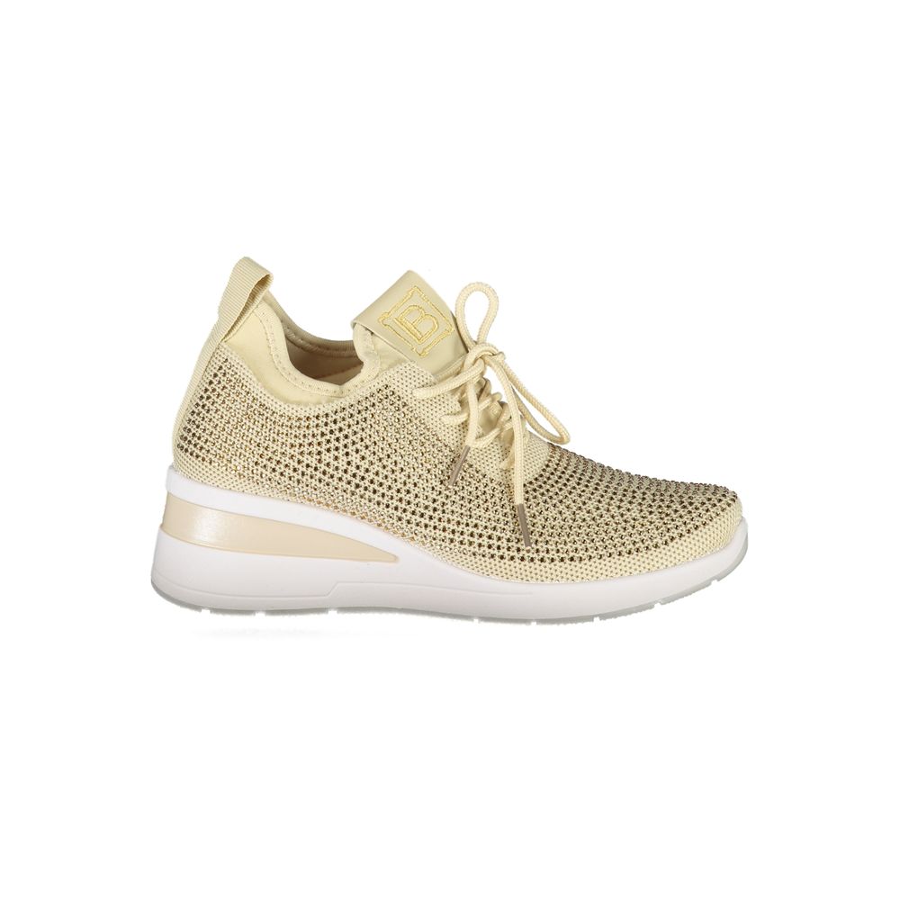 Beige Polyester Sneaker