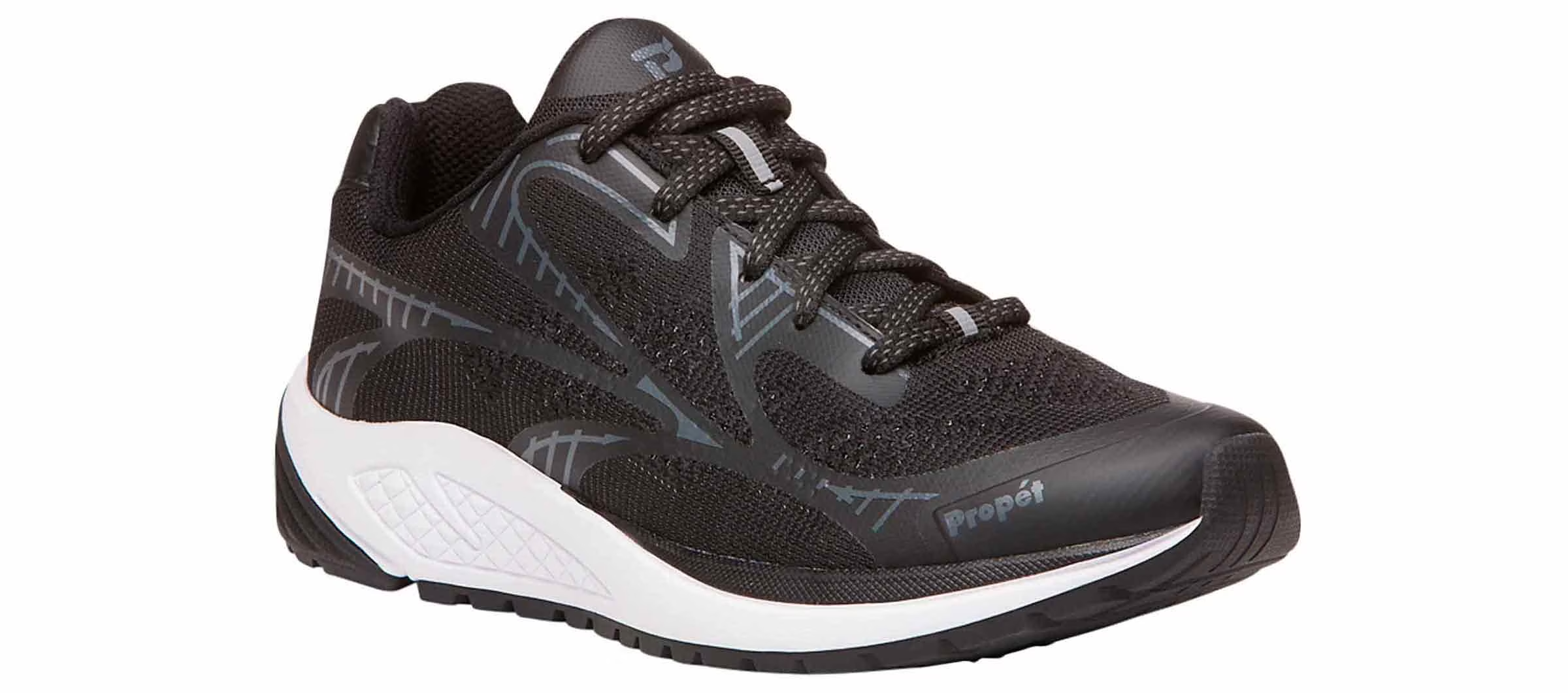Propet Propet One LT Women'S Active Orthopedic Shoes - Black/Grey